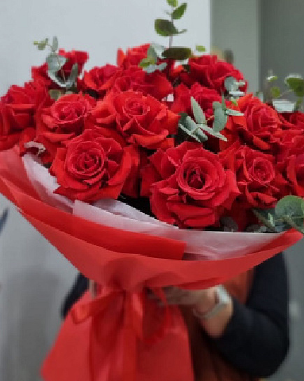 Букет из 15 Французских Роз with delivery to Almaty