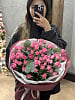 Розовое облако из кустовых роз