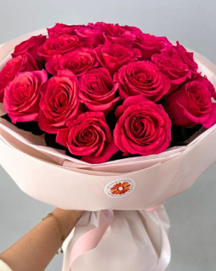 Букет 25 Красных Роз Эквадор with delivery to Almaty
