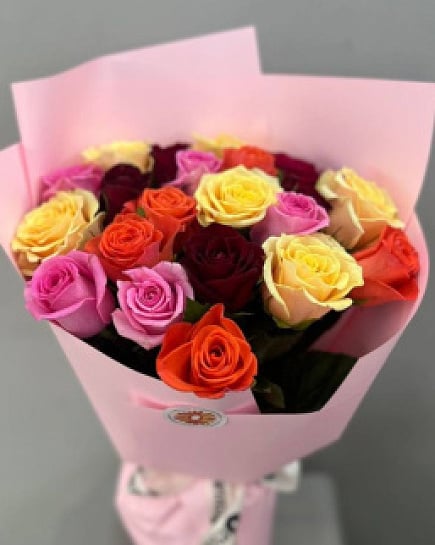 Букет из 21 розы микс with delivery to Almaty
