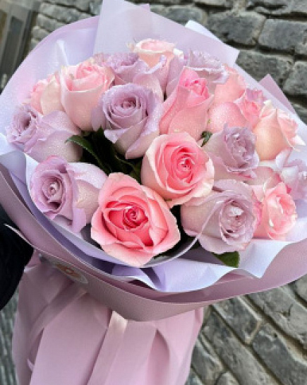 Букет из 21 Голландских Роз микс with delivery to Almaty