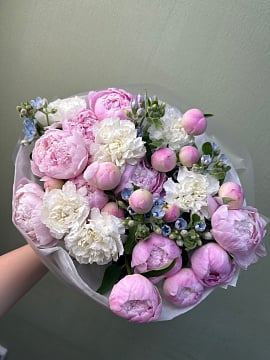 Пионовое облако с гвоздиками