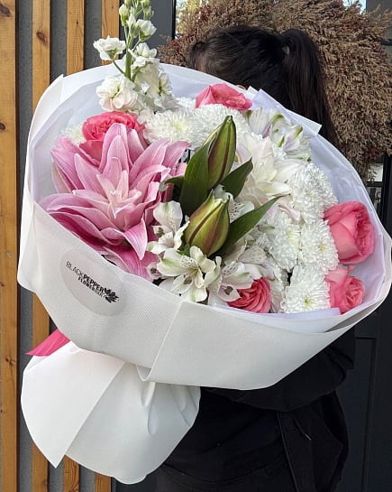 THE LILY THAT WAITED AT THE EDGE OF DAWN with delivery to Almaty