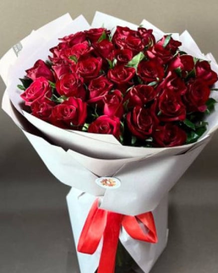 Букет из 31 красной розы  with delivery to Almaty