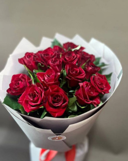 Букет из 15 красных роз  with delivery to Almaty