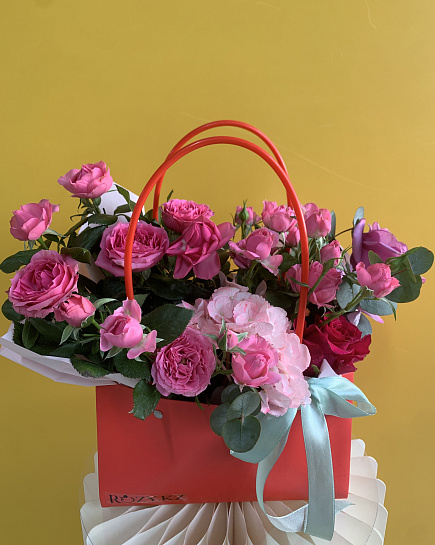 Розовое очарование в сумочке with delivery to Astana