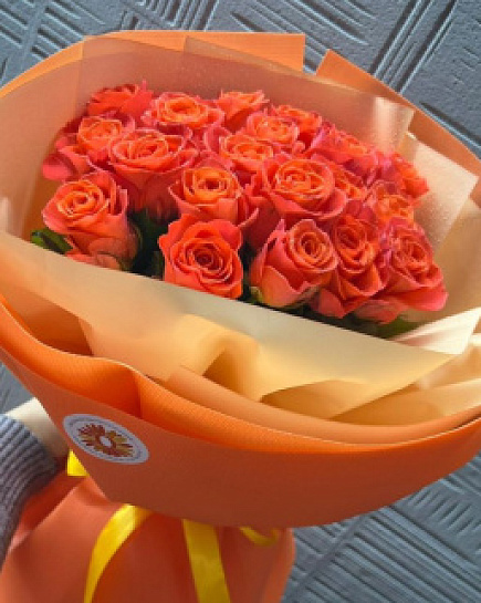 21 Оранжевых Роз with delivery to Almaty